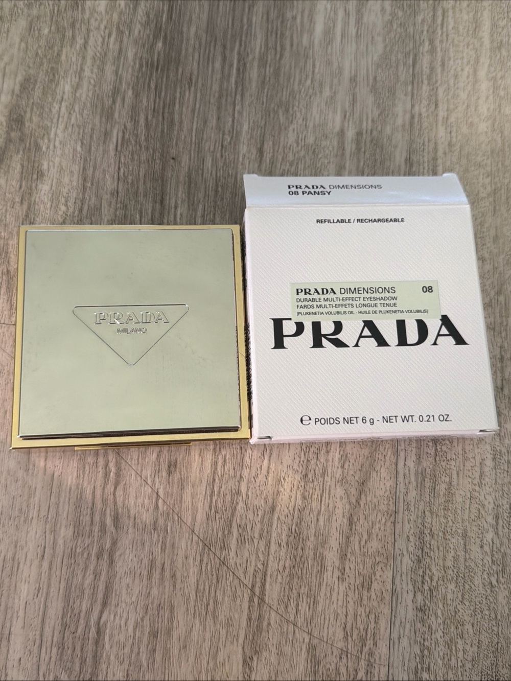 Prada Multi-Effect Eyeshadow 08 Pansy - Gold Accent